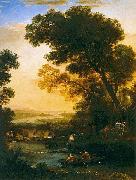 Claude Lorrain Ideal Landscape with The Flight into Egypt oil painting on canvas